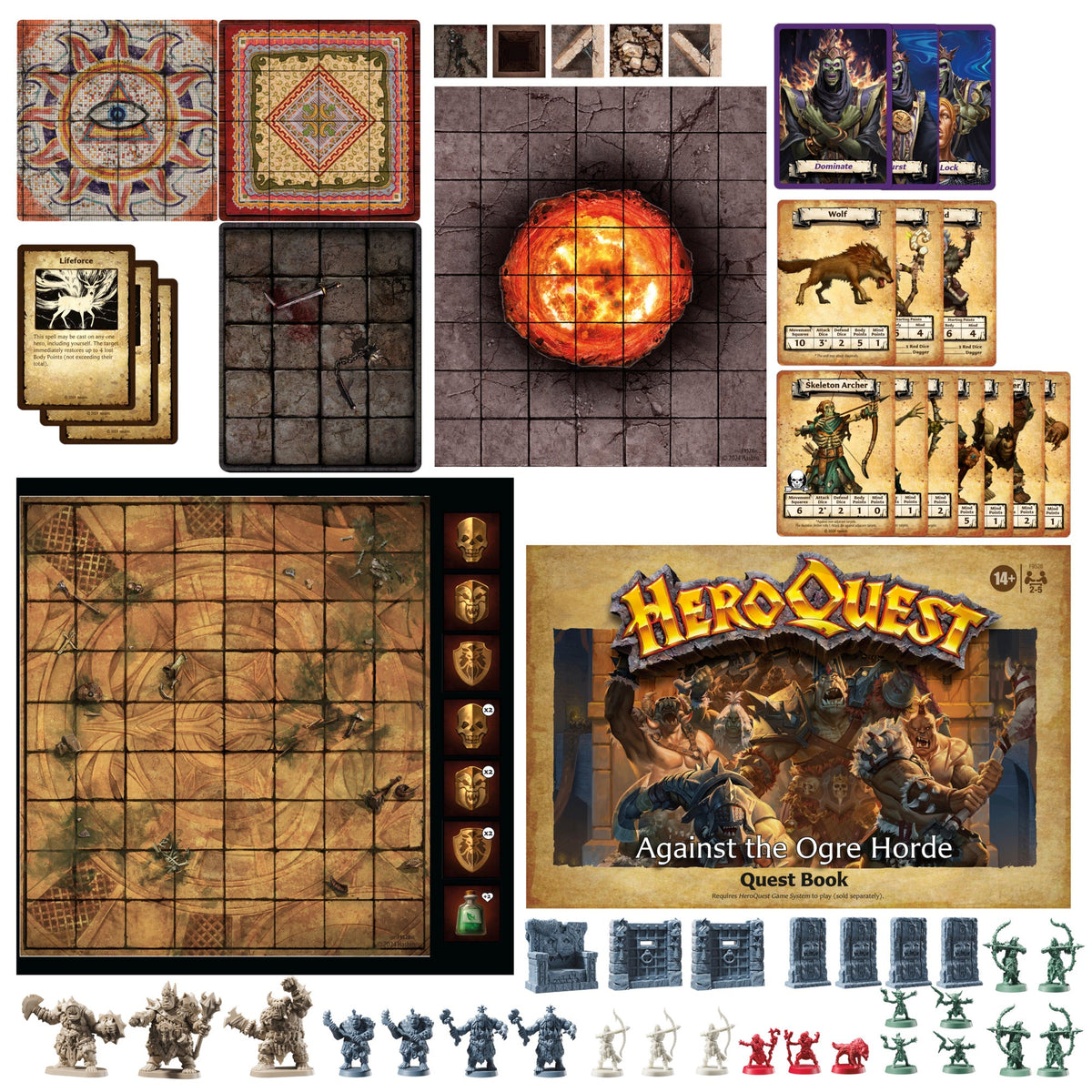 Avalon Hill Heroquest Against the Ogre Horde Quest Pack (Italian versi –  Hasbro Pulse - EU