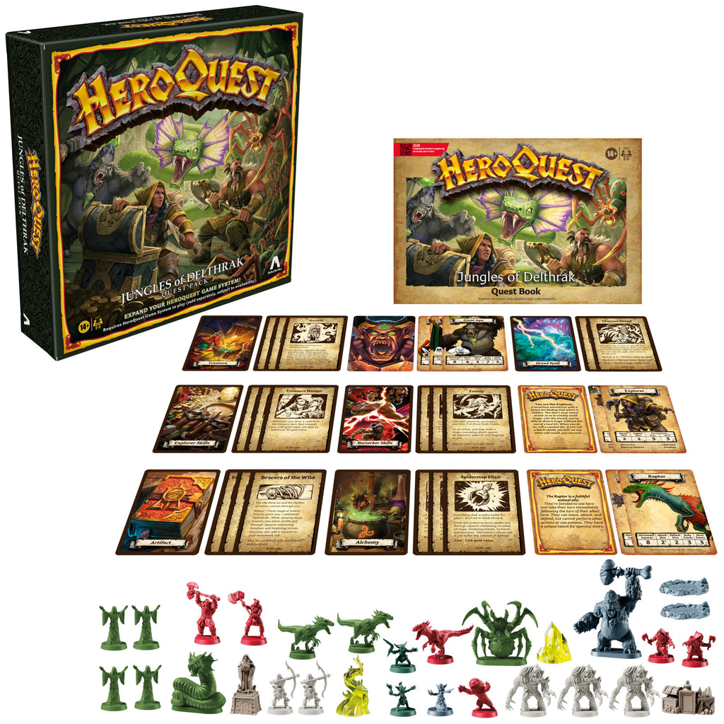 Avalon Hill HeroQuest Jungles of Delthrak Quest Pack (English Version) - Presale