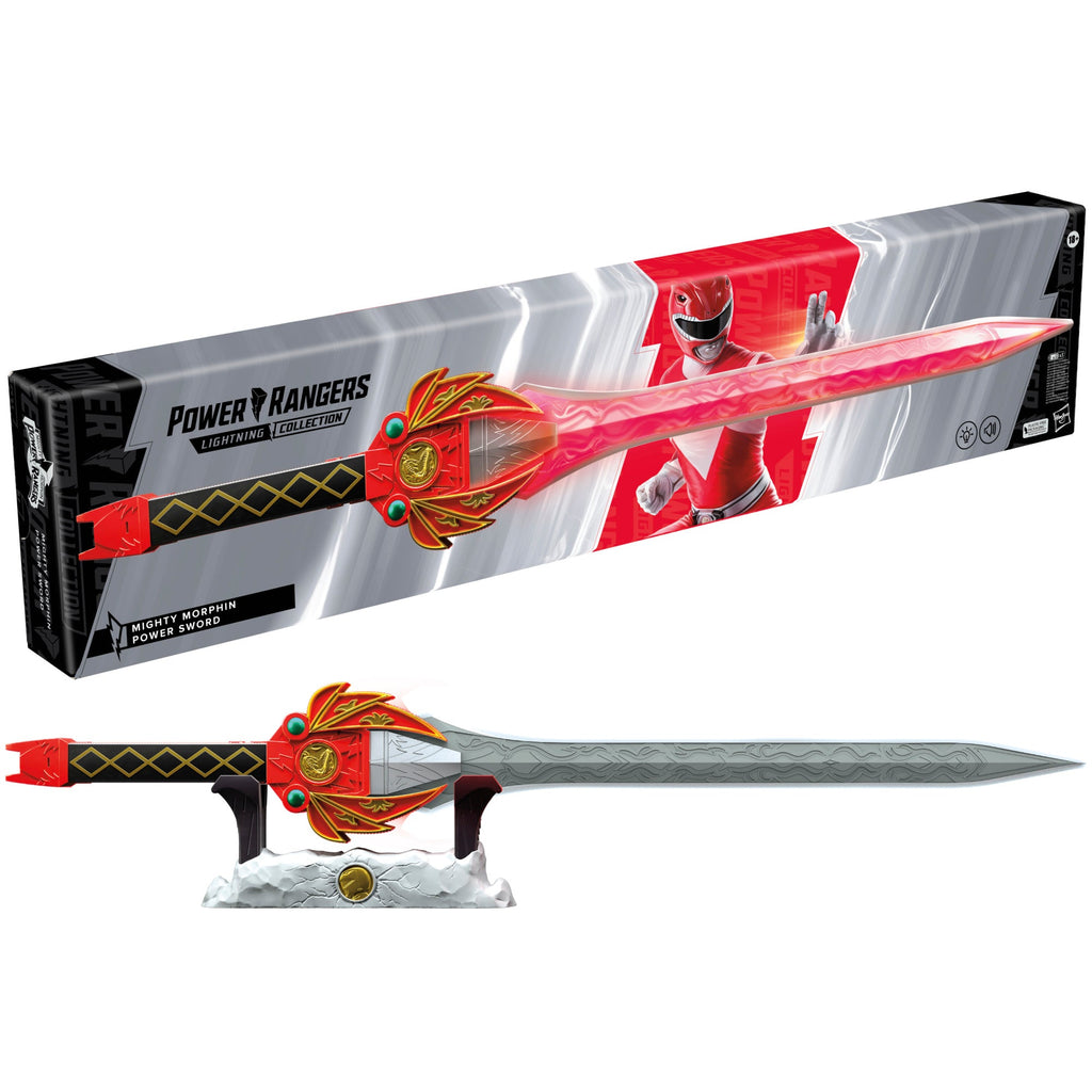 Power Rangers Lightning Collection - Espada de poder de Mighty Morphin Ranger Rojo