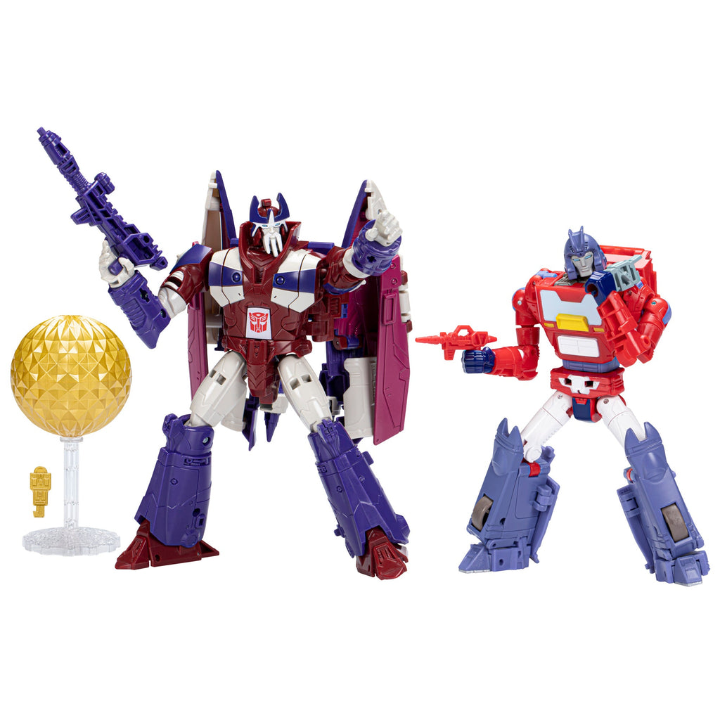 Transformers Generations Legacy Pack de 2 figurines Orion Pax Deluxe et Alpha Trion Voyageur A Hero is Born