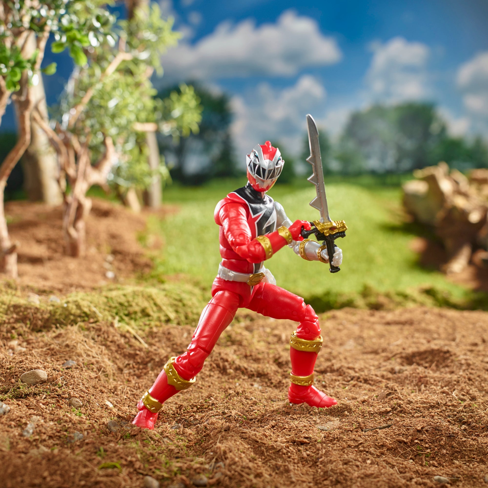 Power rangers ninja steel red ranger action figure discount