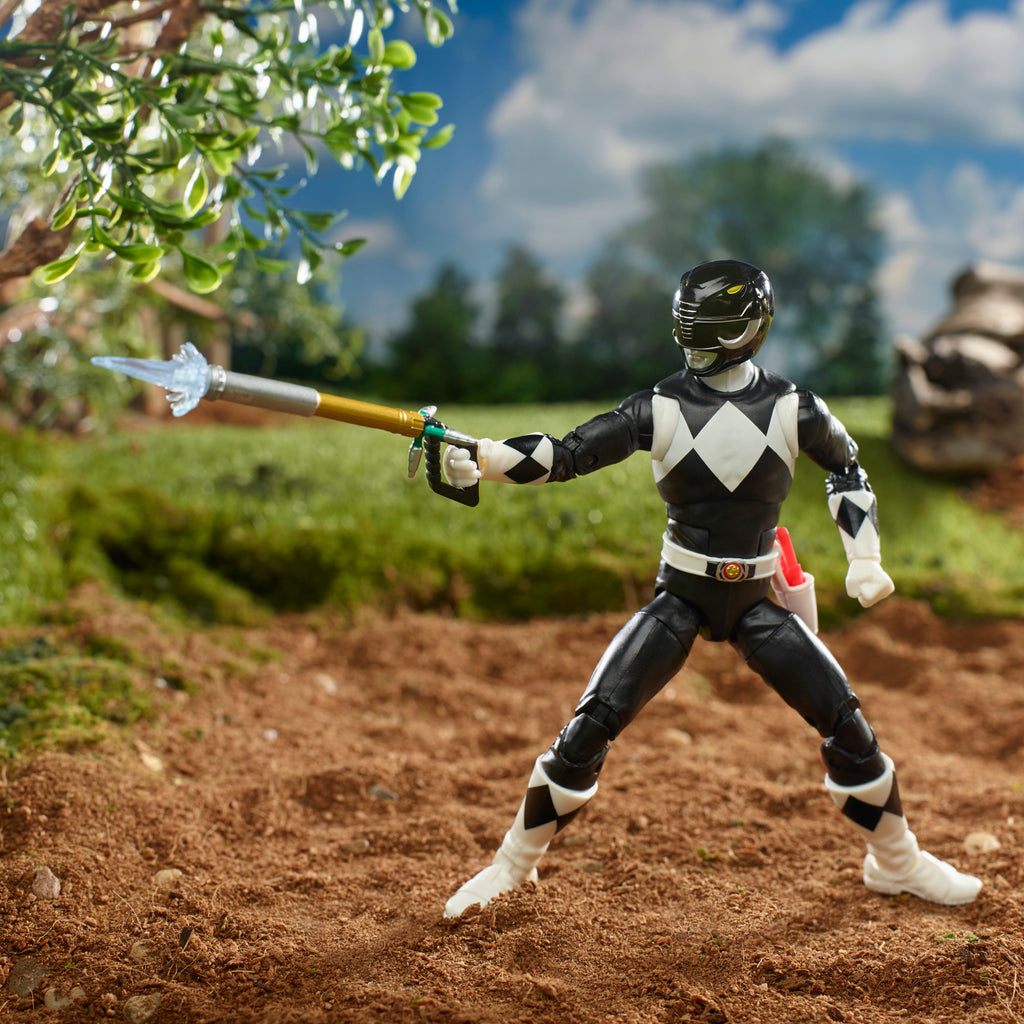 Power Rangers, Lightning Collection, Ranger Nero, action figure premium collezionabile da 15 cm